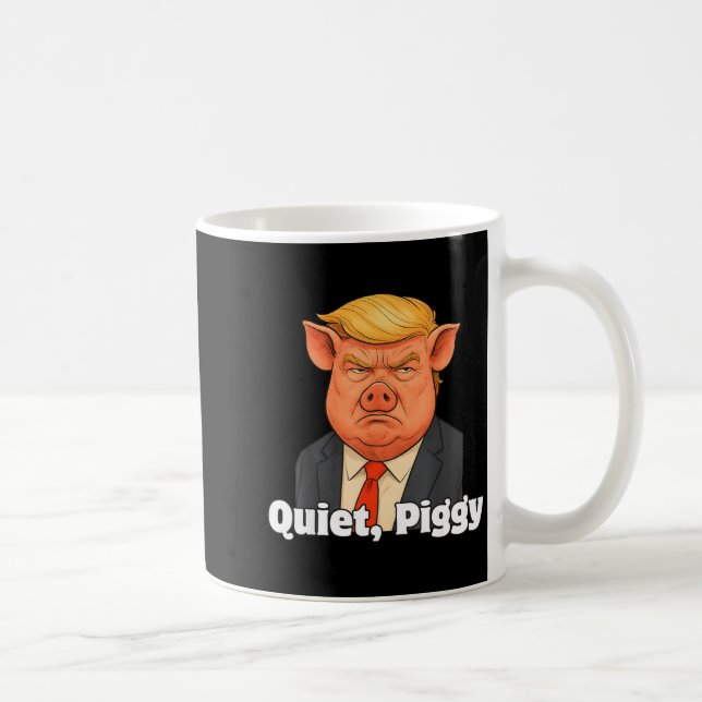 Caneca De Café Quiet Ggy Snarky Litical G Joke Design  (Direita)