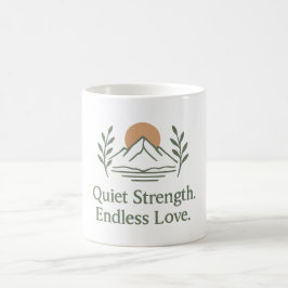 Caneca De Café Quiet Strength. Endless Love. – Dad Appreciation
