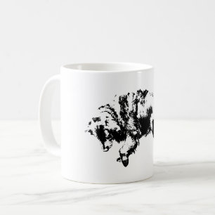 Caneca De Café Quieto relógio à luz de outubro