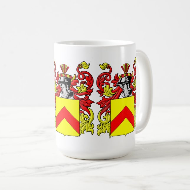 Caneca De Café Quimby Family Crest (Frente Esquerda)