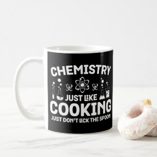 Caneca De Café Química assim como Cozinhar, simplesmente não pica