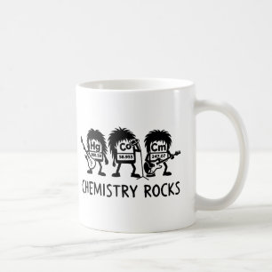 Caneca De Café Química Bate Banda de Rock de Ciência