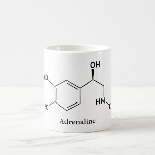 Caneca De Café Química da molécula da epinefrina da adrenalina