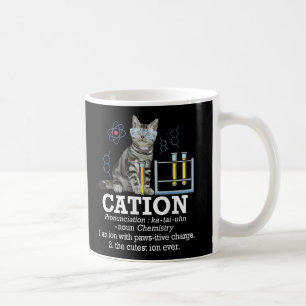 Caneca De Café Química de Diversão Catiônica Professor de Ciência