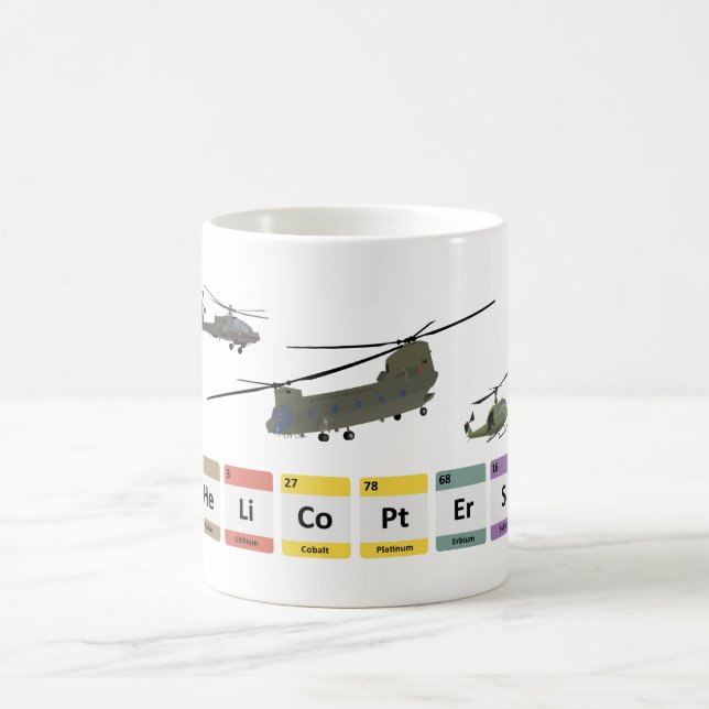 Caneca De Café Química de helicópteros militares (Centro)