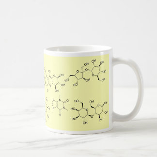 Caneca De Café química do chá e do café no amarelo
