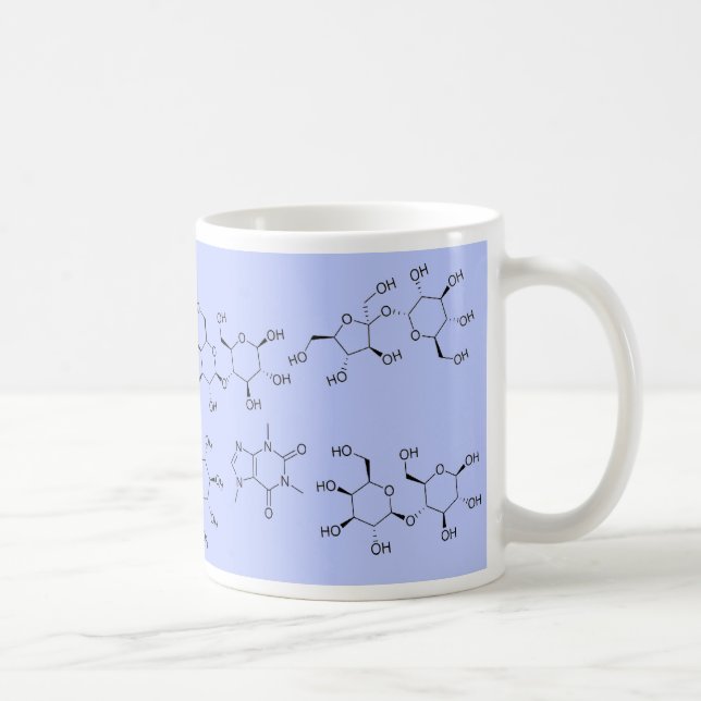 Caneca De Café química do chá e do café no azul (Direita)