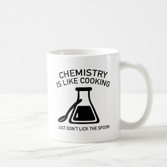 Caneca De Café Química é como Cozinhar (Direita)