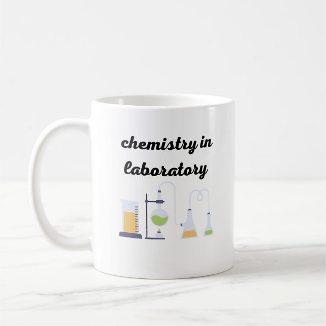Caneca De Café Química em laboratório (Esquerda)