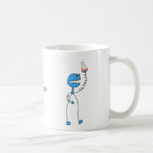Caneca De Café Química engraçada do robô dos desenhos animados do