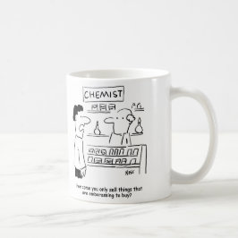 Caneca De Café Químico só vende produtos embaraçosos