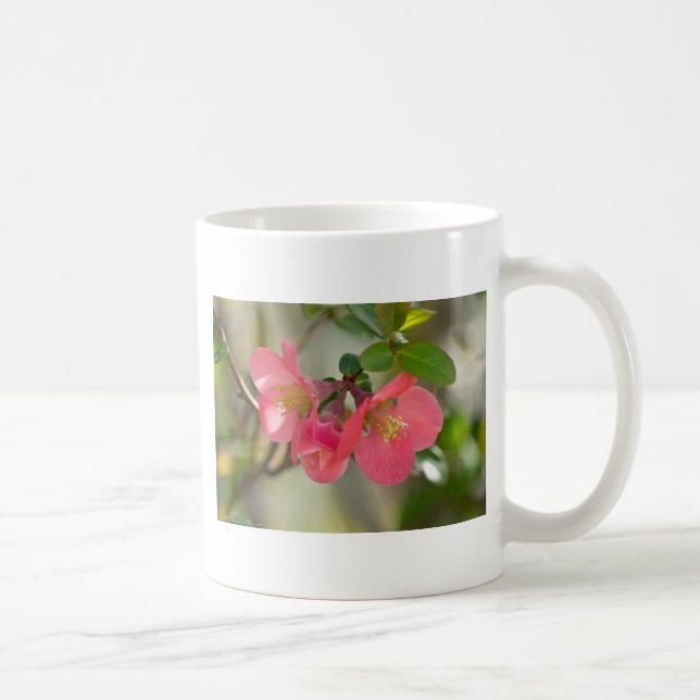 Caneca De Café Quince Florescendo Rosa (Direita)