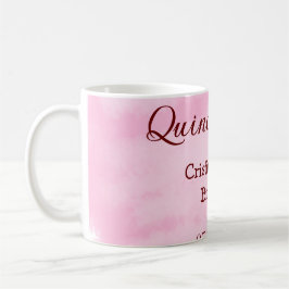 Caneca De Café Quinceanera anos 15 de aniversário adicione nome t