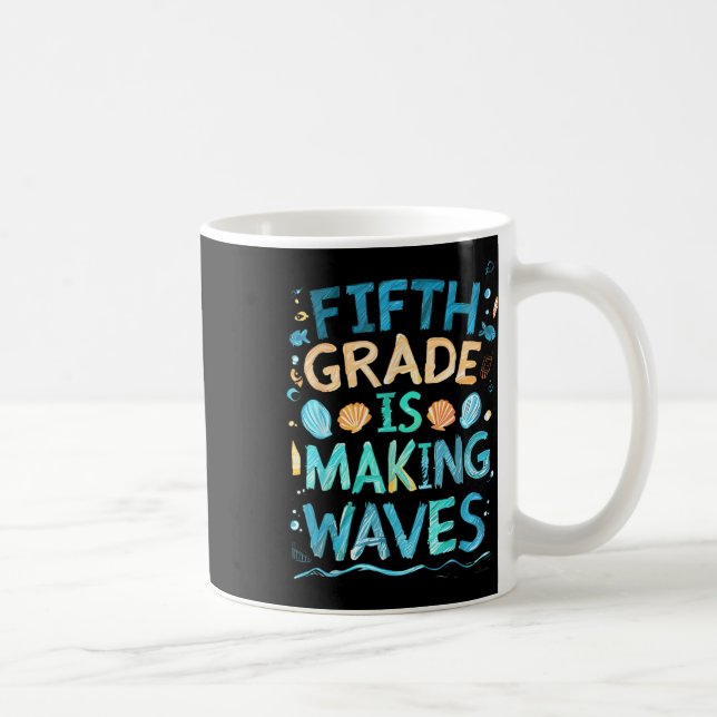 Caneca De Café Quinto Grau: Ondas De Fazer De Volta Para Crianças (Direita)