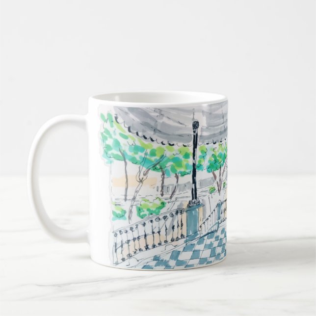 Caneca De Café Quiosque Xadrez Vista Parque (Esquerda)