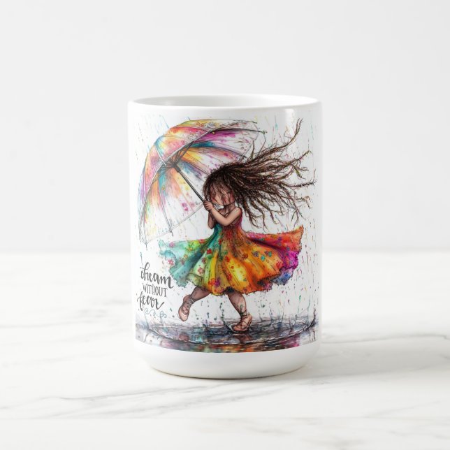 Caneca De Café Quirky Girl Rain Dream Mug (Centro)