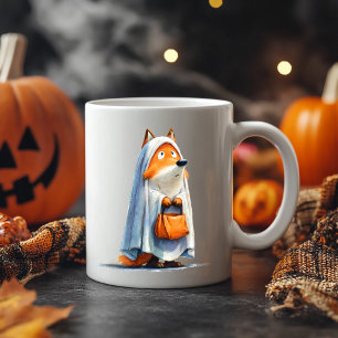 Caneca De Café Quirky Halloween Fox