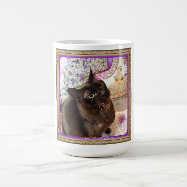 Caneca De Café Quivi em uma caixa, série 1, pose 2, ameixa (Centro)