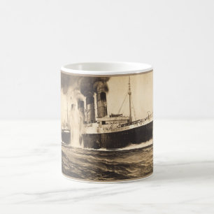 Caneca De Café R.M.S. Lusitania batido por torpedos fora da