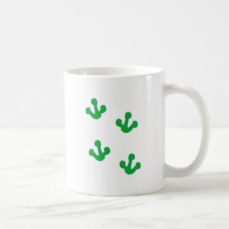 Caneca De Café Rã Fußspuren frog tracks