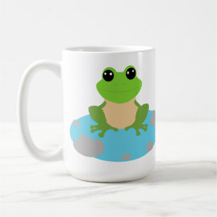 Caneca De Café rã no lago