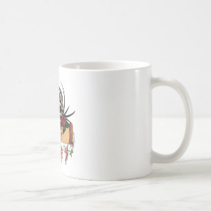 Caneca De Café RAB Rockabilly Caveira Rosas Amor Batom