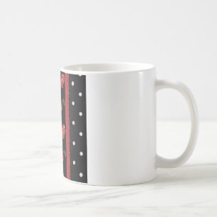 Caneca De Café RAB Rockabilly Cerejas Muito Vermelhas Pretas