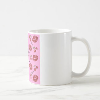 Caneca De Café RAB Rockabilly Cherry Kisses a rosa