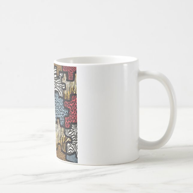 Caneca De Café RAB Rockabilly Estampa Animal Puzzle (Direita)