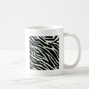 Caneca De Café RAB Rockabilly Zebra Imprime Preto e Branco