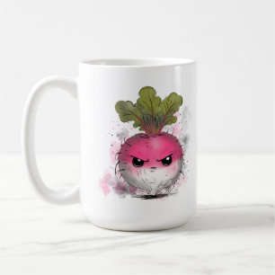 Caneca De Café Rabanete Mal-Humorado