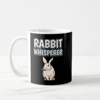 Caneca De Café Rabbit Whisperer Engraçado Coelhos de Citação