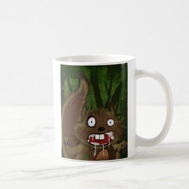 Caneca De Café Rabid Squirrel (Direita)