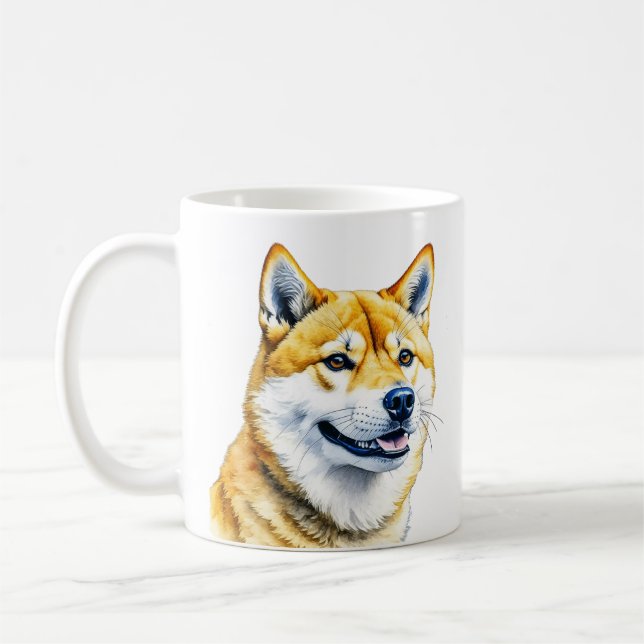 Caneca De Café Raça de Cachorro Xia Inu Cute (Esquerda)