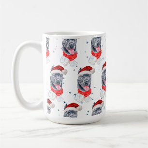 Caneca De Café Raça de Cão Cane Corso Estrelas de Natal