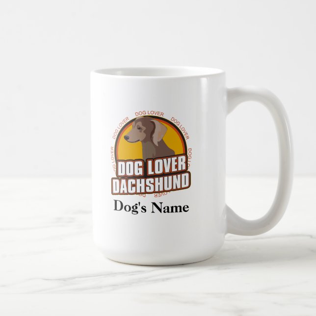 Caneca De Café Raça Personalizada De Cão-De-Cão-Boca-Colo (Direita)
