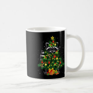 Caneca De Café Raccoon Cosplay Xmas Tree Matando Amante de os ani