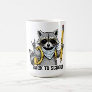 Caneca De Café Raccoon De Volta A Presentes Engraçados Para Crian