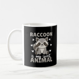 Caneca De Café Raccoon é o meu espíritos animal, Curião