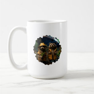 Caneca De Café Raccoon Mug