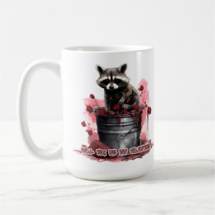 Caneca De Café Raccoon será meu Namorados?
