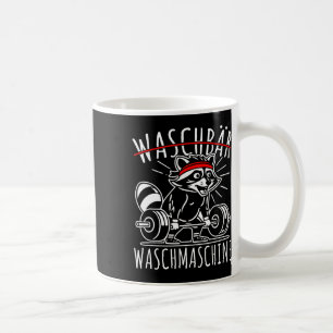 Caneca De Café Raccoon Washing Machine Raccoon Malhação Bodybuild