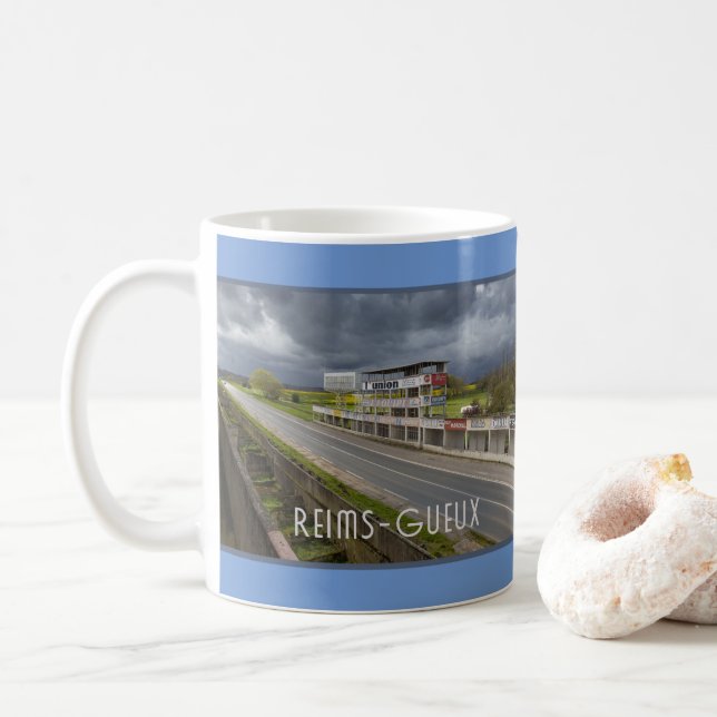 Caneca De Café Race Circuit Reims-Gueux, França (Com Donut)