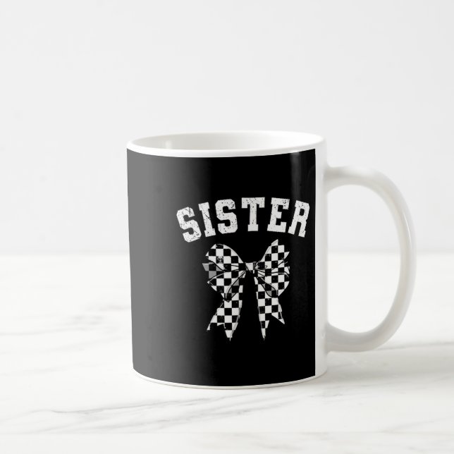 Caneca De Café Racing Sister Of The First Birthday Boy Race Car F (Direita)