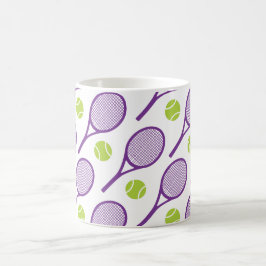 Caneca De Café Rackers tênis diagonais roxos