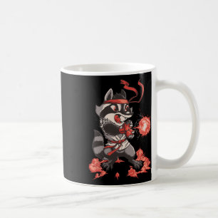 Caneca De Café Racoondouken Funny Raccoon Karate - Arcade G