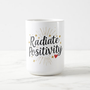 Caneca De Café Radiação Positiva - Cota Inicial Motivacional