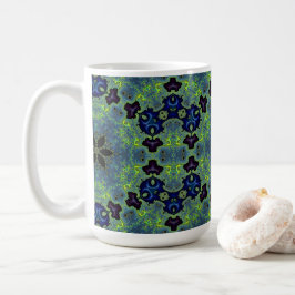 Caneca De Café Radiant Fractal Symphony
