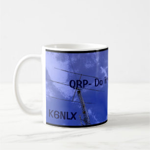 Caneca De Café Rádio amador QRP e Callsign Mug 3