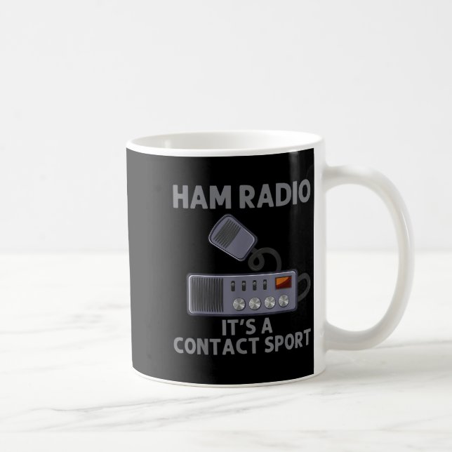 Caneca De Café Rádio Arte Para Homens, Rádio Amadora (Direita)